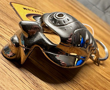 OAKLEY BOB HEAD KEYCHAIN CHROME +TAG NOS - NEW Display RARE picture