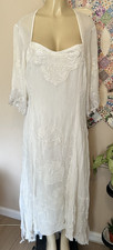 Vtg  NWT NATAYA Long Dress WEDDING, EDWARDIAN, DOWNTON,TITANIC  Ivory XL 42