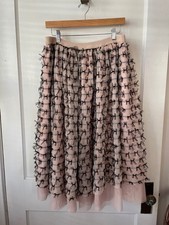 Anthropologie Maeve tulle skirt size Lp picture