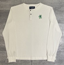 NEW Grateful Dead X Section 119  “Dancing Bears” Thermal Henley Shirt Men’s L picture