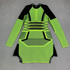 Alexander Wang Dress L Thunderbolt 2-Tone Mesh Spring 2015 Runway Collection picture