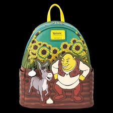 NEW Loungefly DreamWorks Shrek Spring Mini Backpack Sunflower Fiona Donkey NWT picture