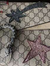 Authentic RARE Gucci Dionysus GG Supreme Crystal Embellished Shoulder Bag Large picture
