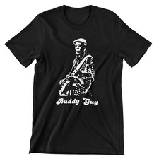Buddy Guy Retro Classic Short Sleeve Black All Size Shirt MM240 picture
