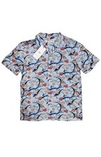 RARE Orlebar Brown Hibbert Flight of Fantasy Short Sleeve Shirt Men’s Size L NEW picture