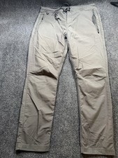 Roark Pants Mens 34x30 Beige Chino Drawstring Elastic Waist Casual Travel Wear picture