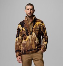 Columbia Men's Helvetia II Printed Half Snap Fleece Pullover Freeeships picture