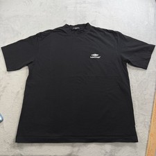 Balenciaga 3B Logo T Shirt Unisex Size Medium Black Short Sleeve Graphic Cotton picture