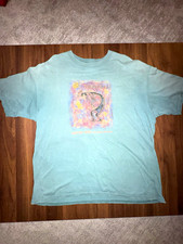 Vintage Anvil Preshrunk 100% Cotton Graphic Print T-Shirt Men’s XL Crew Neck picture