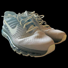Nike Air Max 2017 Light Bone Gray/White Men’s 9.5 Running Sneaker 849559-005 picture
