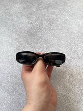 Vintage Gucci 2092 Black Sunglasses G Logo Rectangular Y2K Designer Eyewear picture
