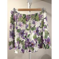 NWT Alice + Olivia Carter Floral Pleated Mini Skirt Coquette Preppy Resortwear picture