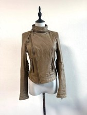 Vintage Sheep Skin genuine leather jacket Size S/M picture
