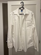 Mercer & Sons White Straight Collar Shirt 100% Cotton picture