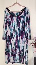 Calvin Klein 3X XXXL Plus Size Abstract Print Long Sleeve Dress Multicolor picture
