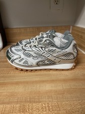 Bottega Veneta Orbit Sneakers Silver/White Size 11 US 44 EU Brand New picture