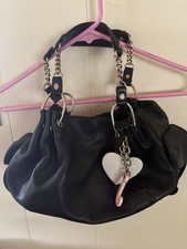 Juicy Couture Black Leather Purse, Four Pockets, Very Nice Condition picture