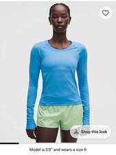 Lululemon Swiftly Tech long sleeve 2.0 race shirt sz 8 new with tags picture