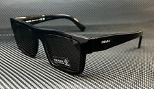 PRADA PR 19WS 1AB5S0 Black Grey Men's 52 mm Sunglasses picture
