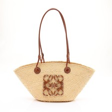 LOEWE Small Anagram Shoulder Basket Bag Natural Tan picture