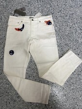 NWT 100% Authentic CHRISTIAN DIOR Men’s Slim Fit White Denim Jeans Size 30 picture