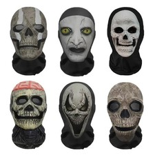 Halloween Ghost Face 3D Mask Balaclava Full Face Elastic Mesh Breathable Skull picture