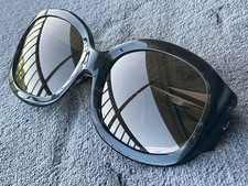 Vintage Alain Mikli Brown Translucid Marble Oversize Hand Made France Sunglasses picture
