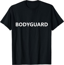 Bodyguard Job Uniform Costume Party Outfit Funny Halloween T-Shirt picture
