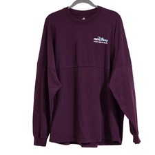 Disney Spirit Jersey runDisney Adult Large Maroon Every Mile is Magic Glitter picture