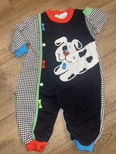 Vintage Buster Brown Puppy Dog  Romper Jumpsuit Baby Boy Size 12 Months (#0014) picture