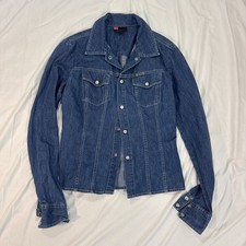 Vintage Diesel Y2K Fitted Denim Shirt picture