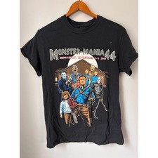Monster-Mania Con 44 Horror T-Shirt Bruce Campbell Scream Shining Black Small picture