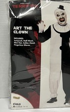 Spirit Halloween Terrifier Art the Clown Kids Costume Child Size XL 14-16 New picture