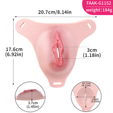 Silicone Fake Vagina Underwear Thong Gaff Panty Toy for Transgender Crossdresser picture