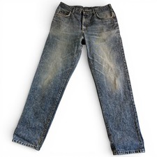 VTG Lee Genuine Jeans Mens 36x32.5 Blue Denim Stretch Straight Leg Union Stamp picture