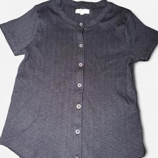 Madewell Women's Grey and Black Shirt picture