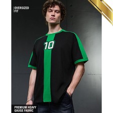 Ben 10 Tennyson Embroidered Logo Oversized T-Shirt Black Premium Fabric Cotton picture