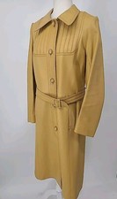 Vintage Leda Spain By Gropper For I. Magnin Long Leather Trench Coat picture