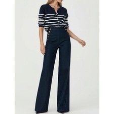 NWT SÉZANE Marino Pants, Denim Blue, FR36/US4 picture