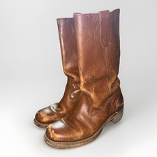 Vintage Dingo Campus Boots Women’s size 8 | USA Made Stacked Chunky Heel | Brown picture
