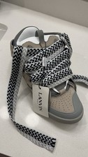 Grey Lanvin Curb Sneakers Size 10 Pre-owned with Box Excellent Condition picture