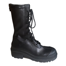 Christian Dior Arcade Lace Up Stretch Leather Ankle Boots 39.5 picture