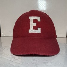 E Logo H&M Red Unisex Baseball Cap Hat One Size Adjustable Cotton Embroidered picture
