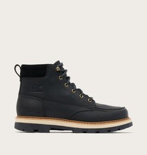 Authentic Sorel Lark-47™ Moc Toe Men's Waterproof Boot, Black, Bleached Ceramic picture