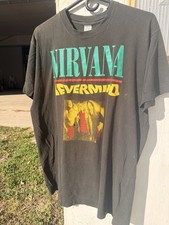 Nirvana Vintage 90s Bootleg Bleach/Nevermind Tshirt Sz X-Large picture