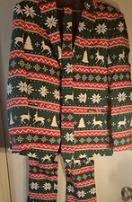OppoSuits Pac Man Black MultiColored icons 3 piece suit US 38 picture