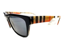 Authentic BURBERRY Sunglasses BE 4293 380687 Top Black On Vintage Check picture