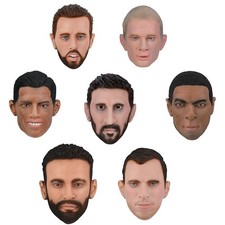 Realistic Man Latex Full Head Mask Football Stars Fancy Dress Cosplay Party Prop picture