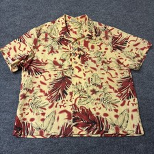 Vintage 50s 60s Honolulu Hawaiian Camp Floral Shirt Aloha Mens XL Single Stitch picture