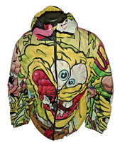 Members Only X Nickelodeon Spongebob Full Zip Puffer Jacket Men's XL picture
